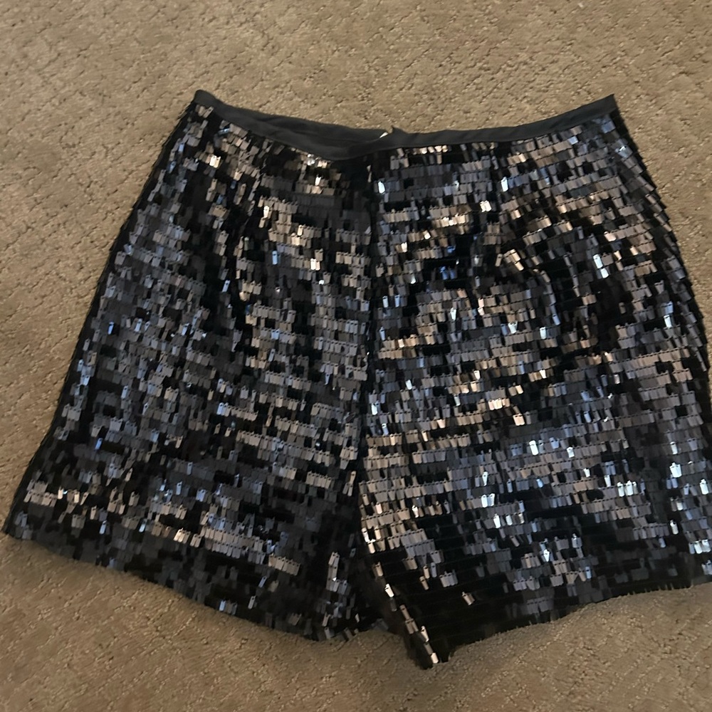 Short shorts shimmer